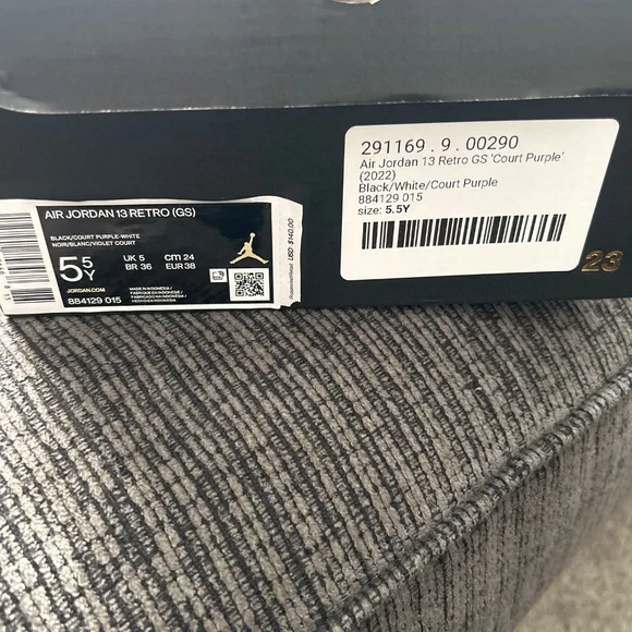Nike Air Jordan 13 Retro "Court Purple" - GS 5.5Y (Women US 7.5) - Picture 8 of 8